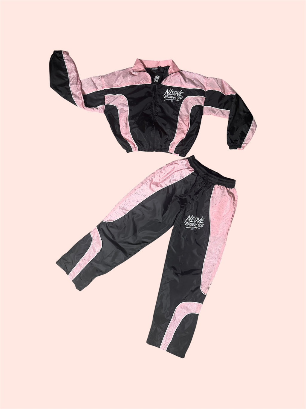 N Love Without You - Pink Windbreaker Set