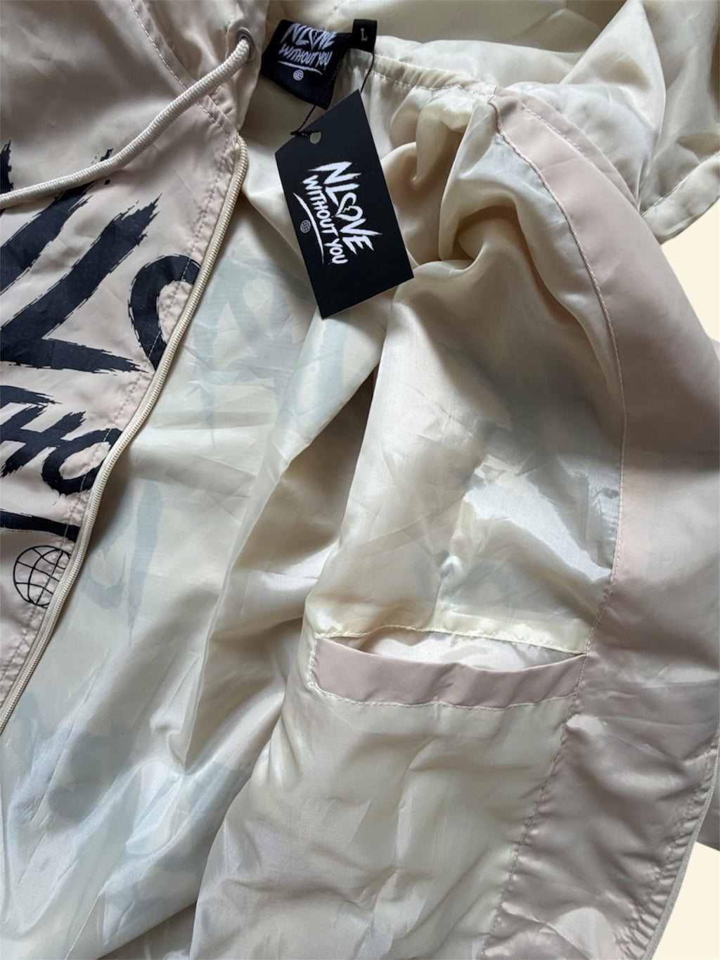 N Love Without You - Off White Windbreaker Set